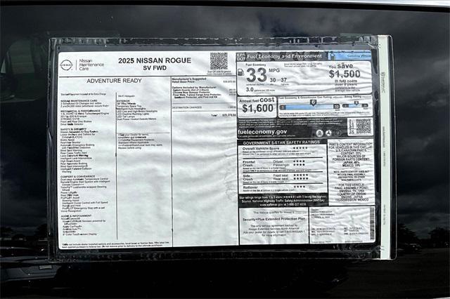 new 2025 Nissan Rogue car, priced at $30,531