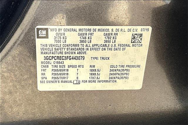 used 2015 Chevrolet Silverado 1500 car, priced at $19,026