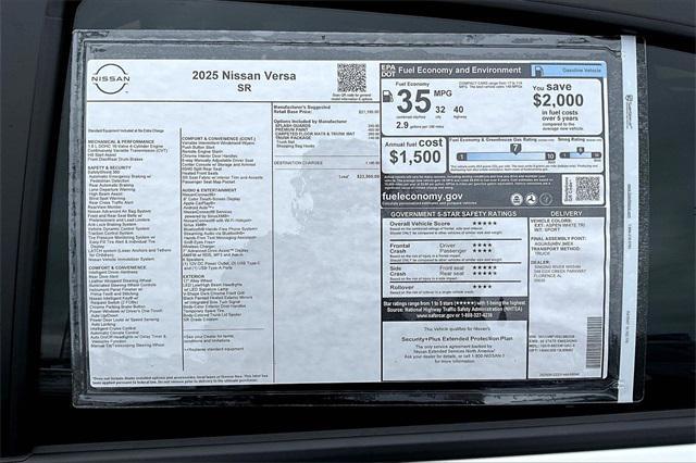 new 2025 Nissan Versa car, priced at $22,750
