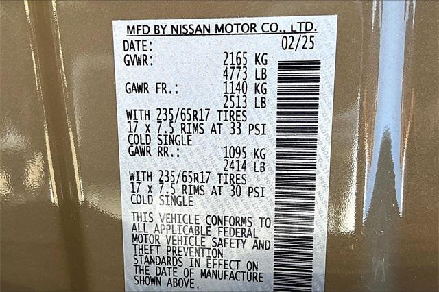 new 2025 Nissan Rogue car, priced at $37,005