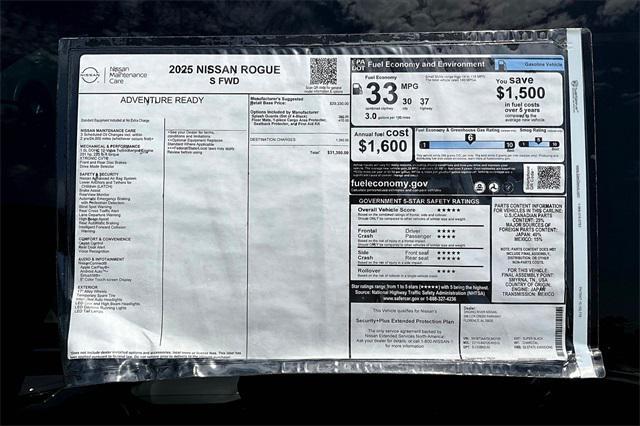 new 2025 Nissan Rogue car, priced at $29,460