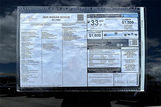 new 2025 Nissan Rogue car, priced at $32,648