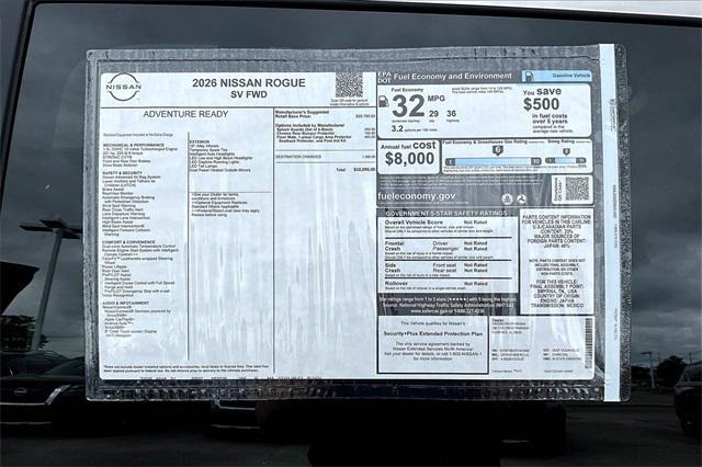 new 2026 Nissan Rogue car, priced at $32,095