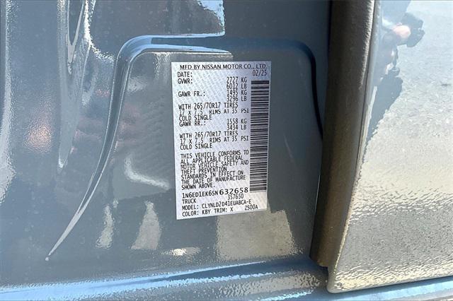 new 2025 Nissan Frontier car, priced at $50,221