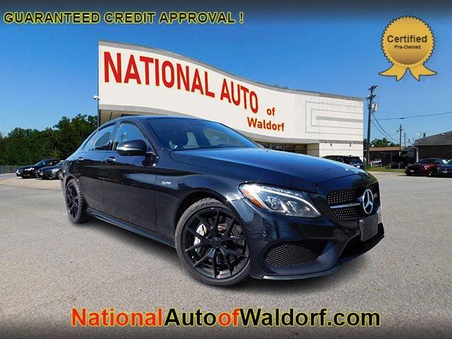 used 2018 Mercedes-Benz AMG C 43 car, priced at $26,495