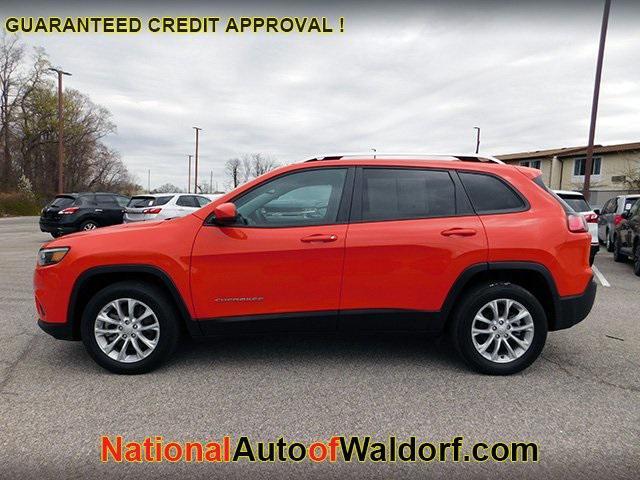 used 2021 Jeep Cherokee car, priced at $17,495