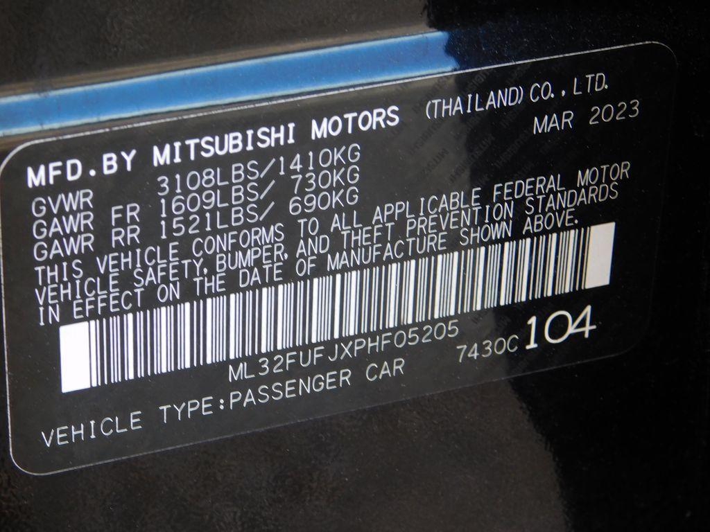 used 2023 Mitsubishi Mirage G4 car, priced at $12,995