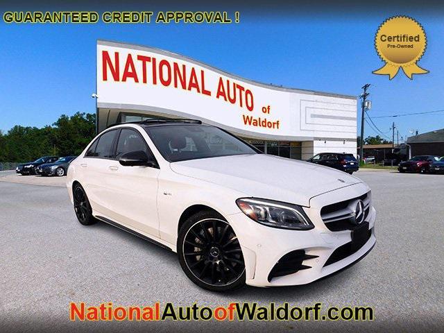 used 2020 Mercedes-Benz AMG C 43 car, priced at $38,495