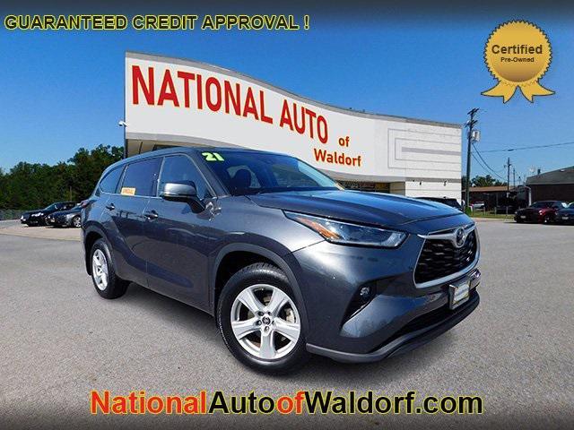 used 2021 Toyota Highlander car, priced at $23,895