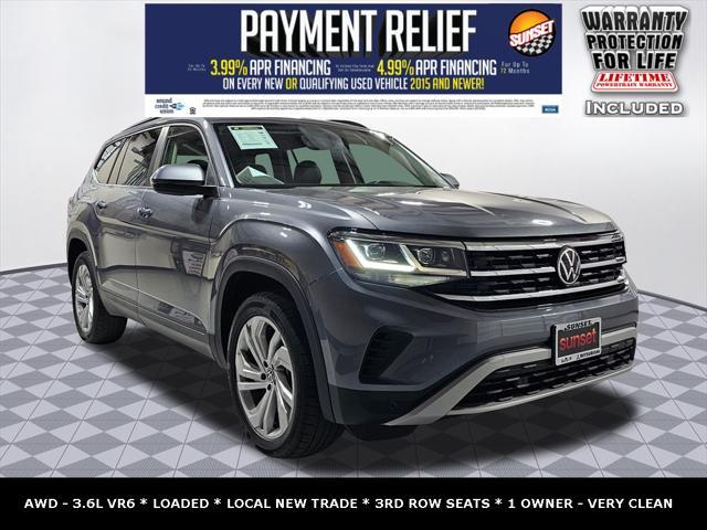 used 2021 Volkswagen Atlas car, priced at $28,999