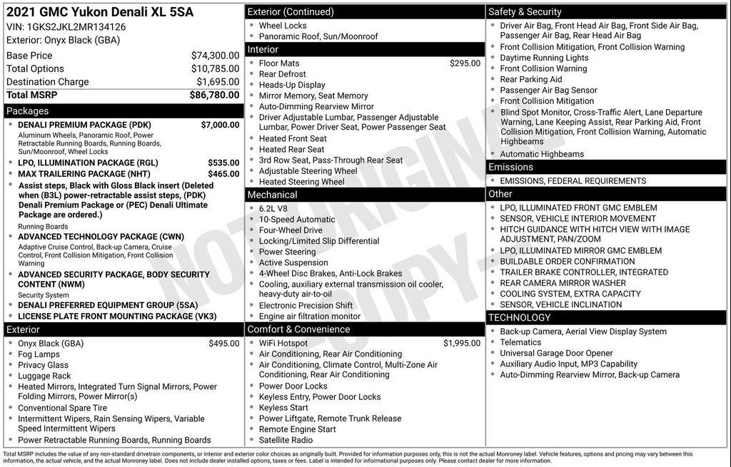 used 2021 GMC Yukon XL car, priced at $25,977