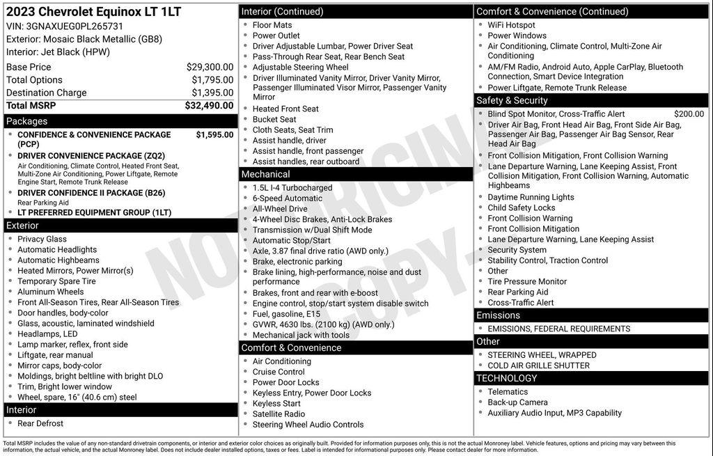 used 2023 Chevrolet Equinox car, priced at $23,177