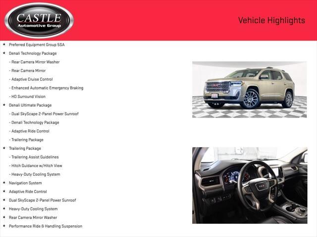 used 2023 GMC Acadia car, priced at $38,977