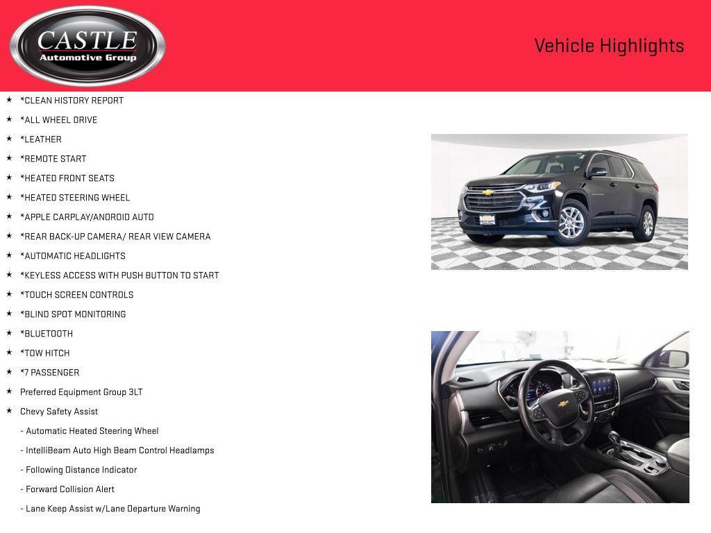 used 2021 Chevrolet Traverse car, priced at $21,677