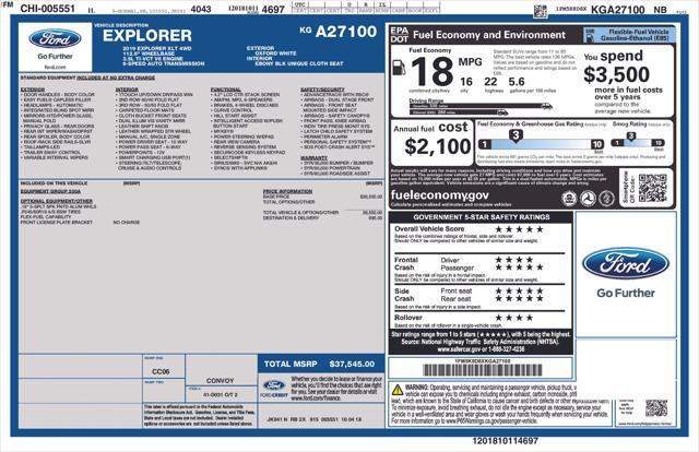 used 2019 Ford Explorer car, priced at $14,977