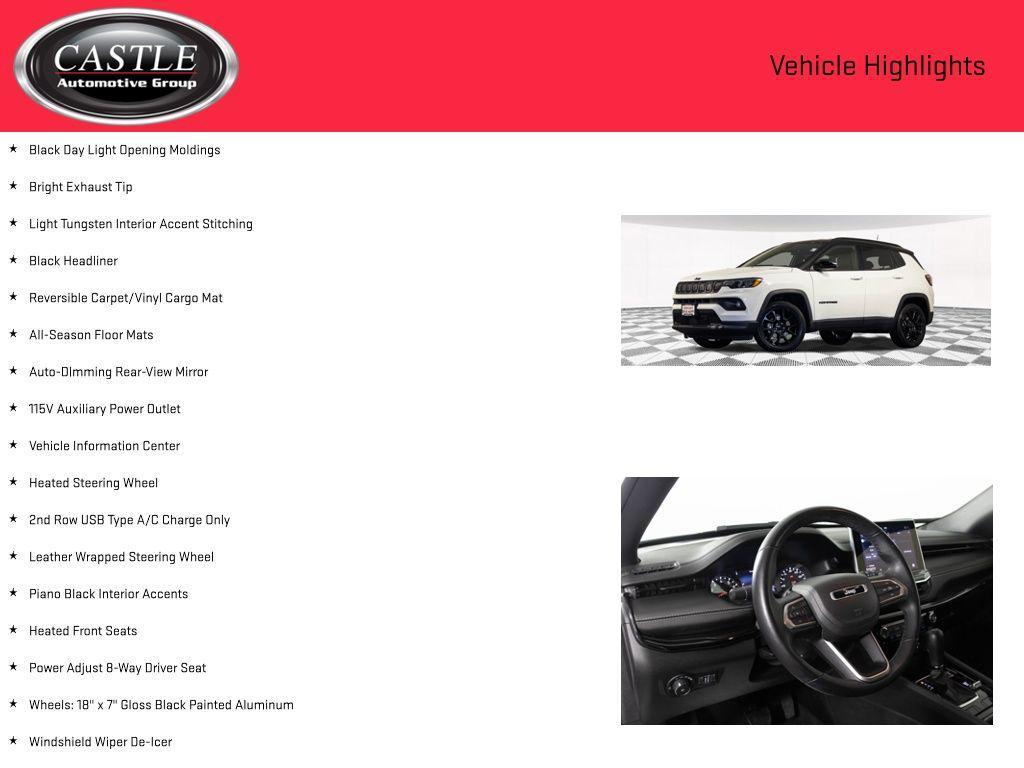 used 2022 Jeep Compass car, priced at $24,302
