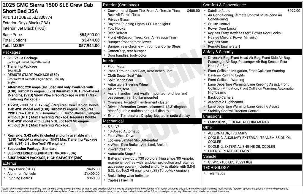 new 2025 GMC Sierra 1500 car, priced at $51,809