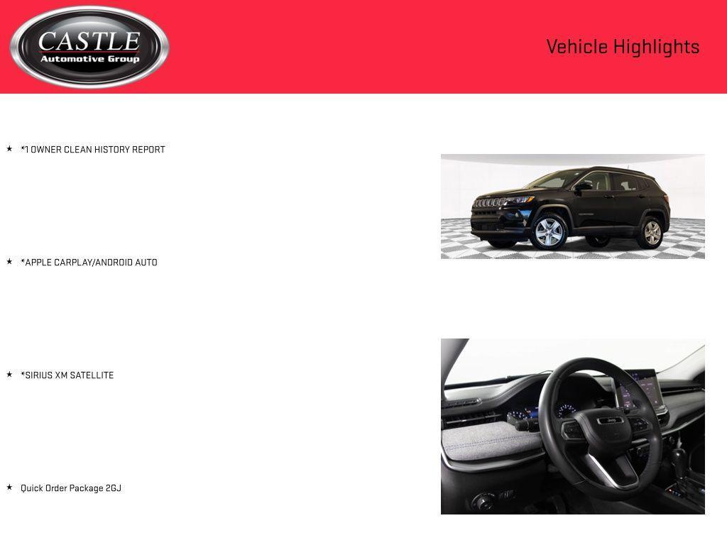 used 2022 Jeep Compass car, priced at $18,977