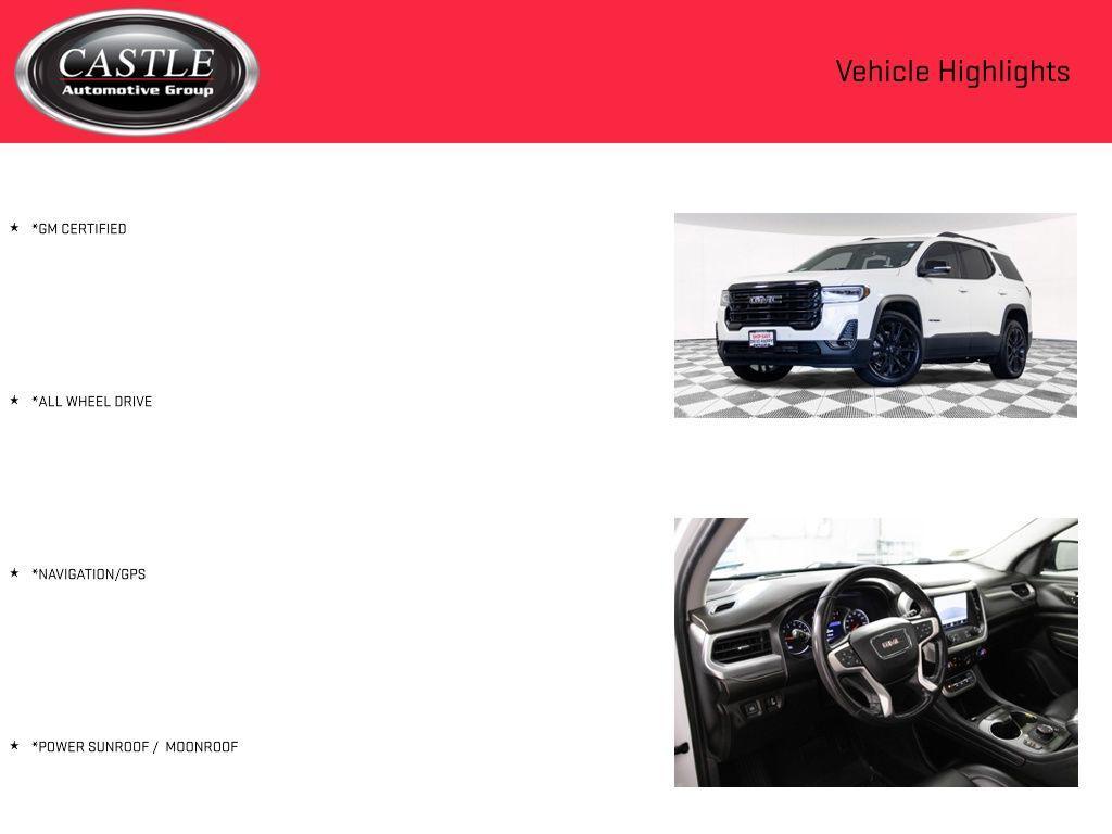 used 2022 GMC Acadia car, priced at $30,277