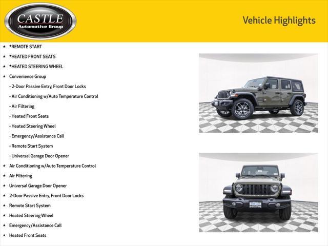 new 2025 Jeep Wrangler 4xe car, priced at $49,199
