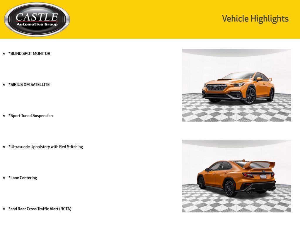 used 2022 Subaru WRX car, priced at $30,977
