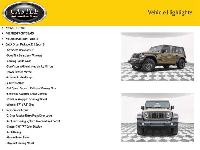 new 2025 Jeep Wrangler car, priced at $42,233