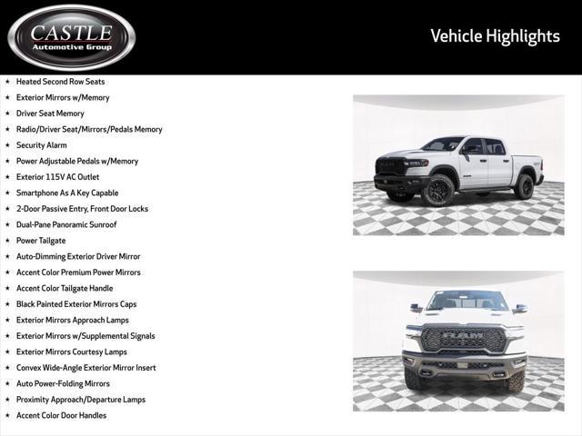 new 2025 Ram 1500 car, priced at $63,579