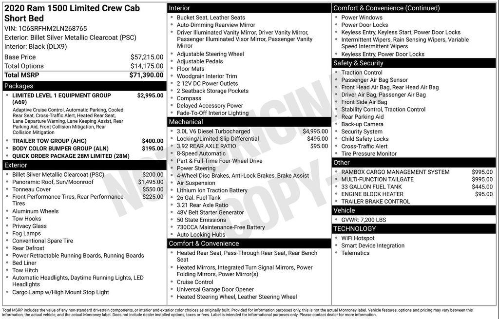 used 2020 Ram 1500 car, priced at $30,977