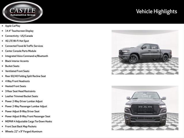 new 2025 Ram 1500 car, priced at $63,021