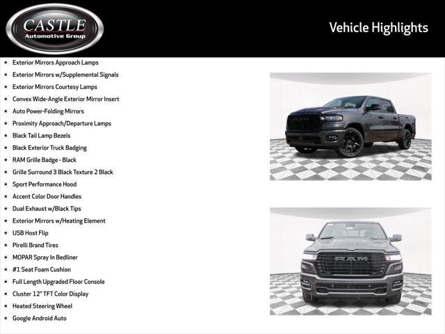 new 2025 Ram 1500 car, priced at $60,521