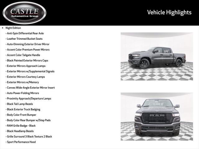 new 2025 Ram 1500 car, priced at $63,021