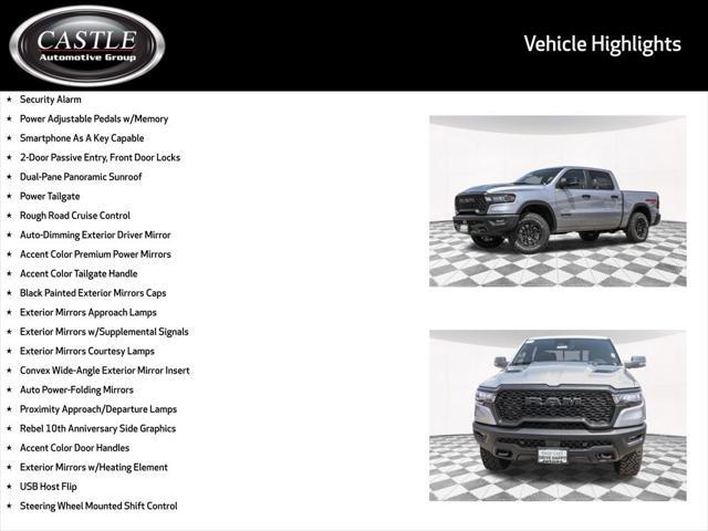 new 2025 Ram 1500 car, priced at $61,189