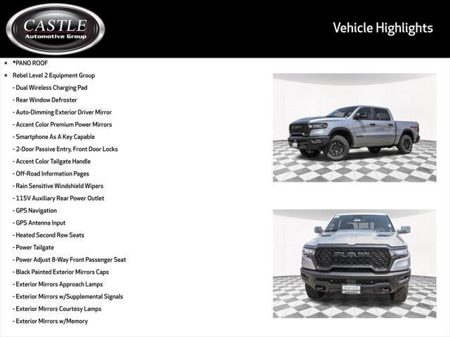 new 2025 Ram 1500 car, priced at $61,189