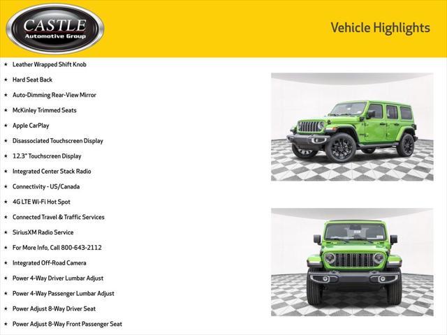 new 2025 Jeep Wrangler 4xe car, priced at $58,041