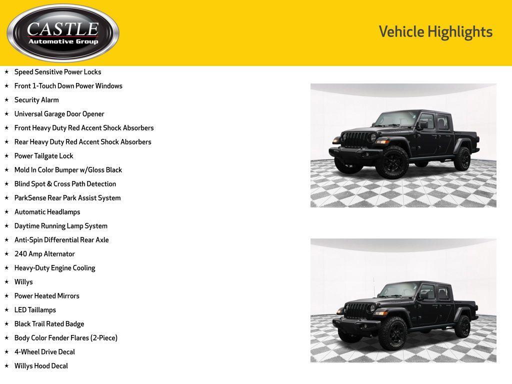 used 2021 Jeep Gladiator car, priced at $28,477