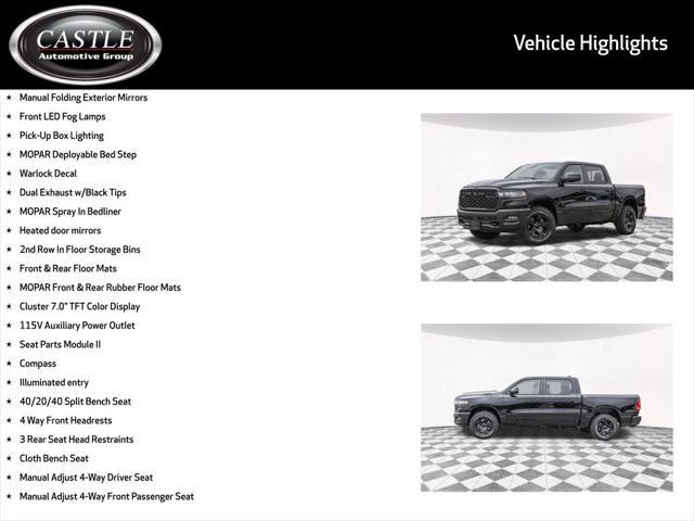 new 2025 Ram 1500 car, priced at $48,960
