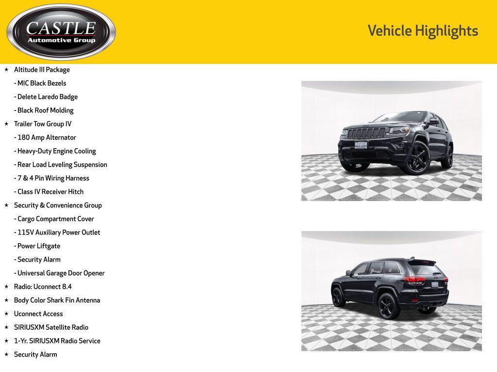 used 2015 Jeep Grand Cherokee car, priced at $16,477