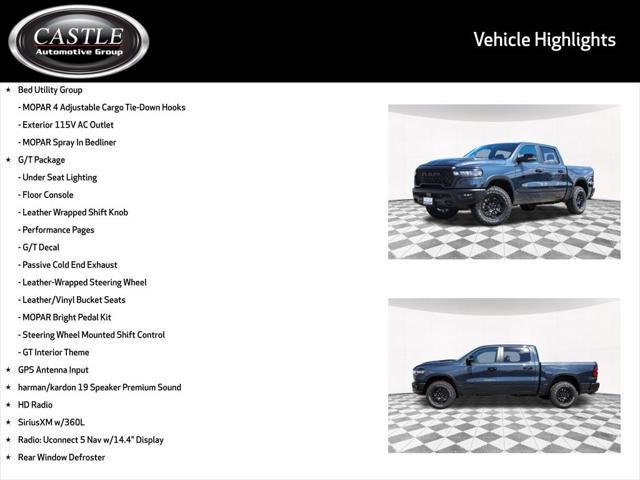 new 2025 Ram 1500 car, priced at $60,744
