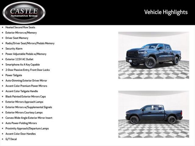 new 2025 Ram 1500 car, priced at $60,744