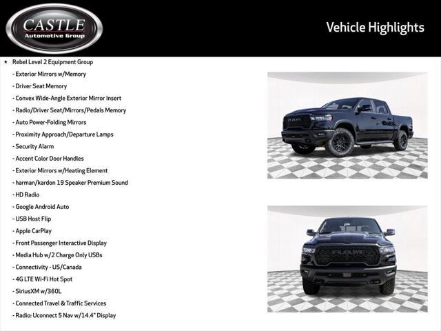 new 2025 Ram 1500 car, priced at $64,834