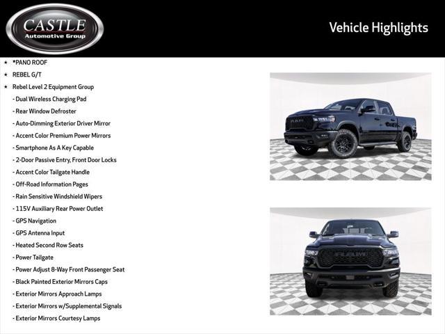 new 2025 Ram 1500 car, priced at $64,834