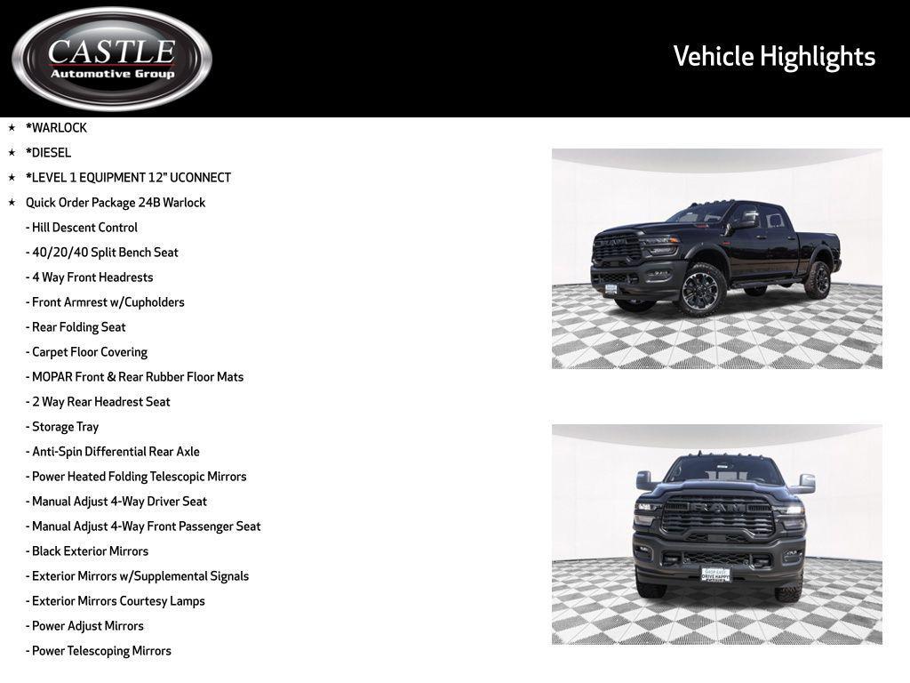new 2026 Ram 2500 car, priced at $65,349
