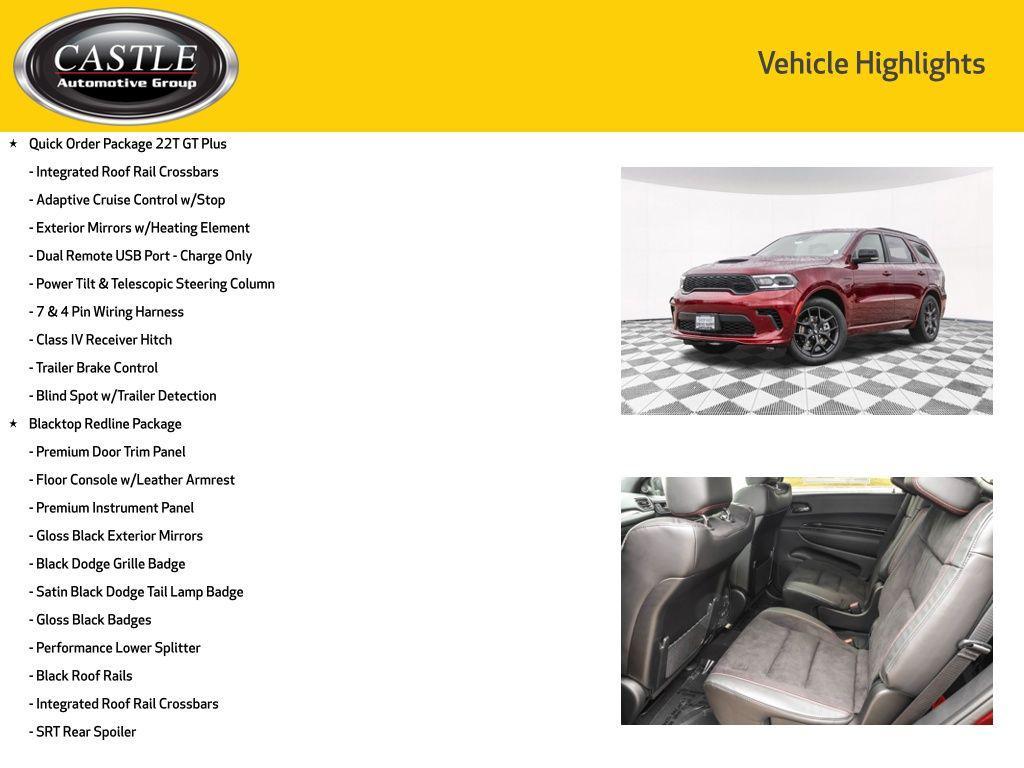 new 2026 Dodge Durango car, priced at $47,843