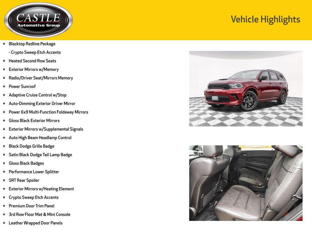 new 2026 Dodge Durango car, priced at $47,843