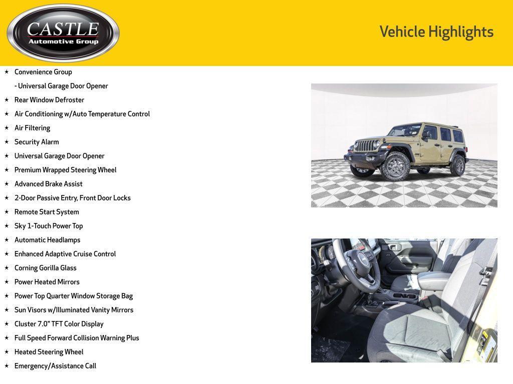 new 2025 Jeep Wrangler car, priced at $44,275