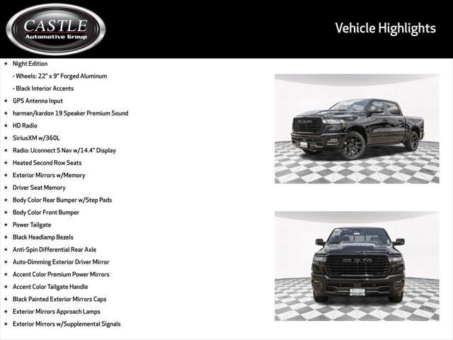 new 2025 Ram 1500 car, priced at $60,671