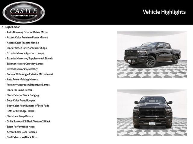new 2025 Ram 1500 car, priced at $60,671