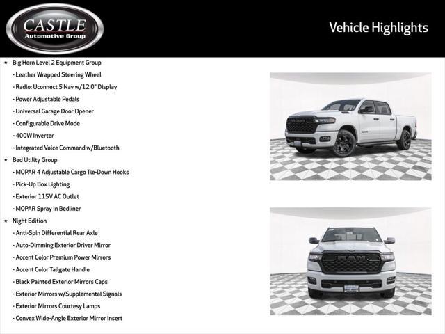 new 2025 Ram 1500 car, priced at $50,098