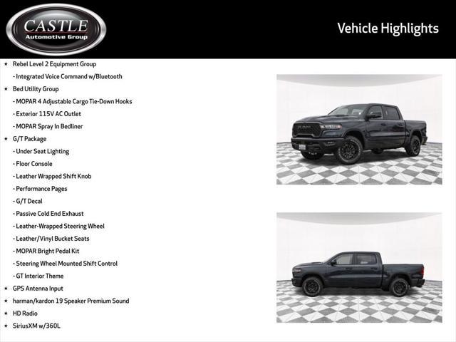 new 2025 Ram 1500 car, priced at $61,484