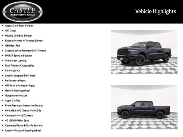 new 2025 Ram 1500 car, priced at $61,484